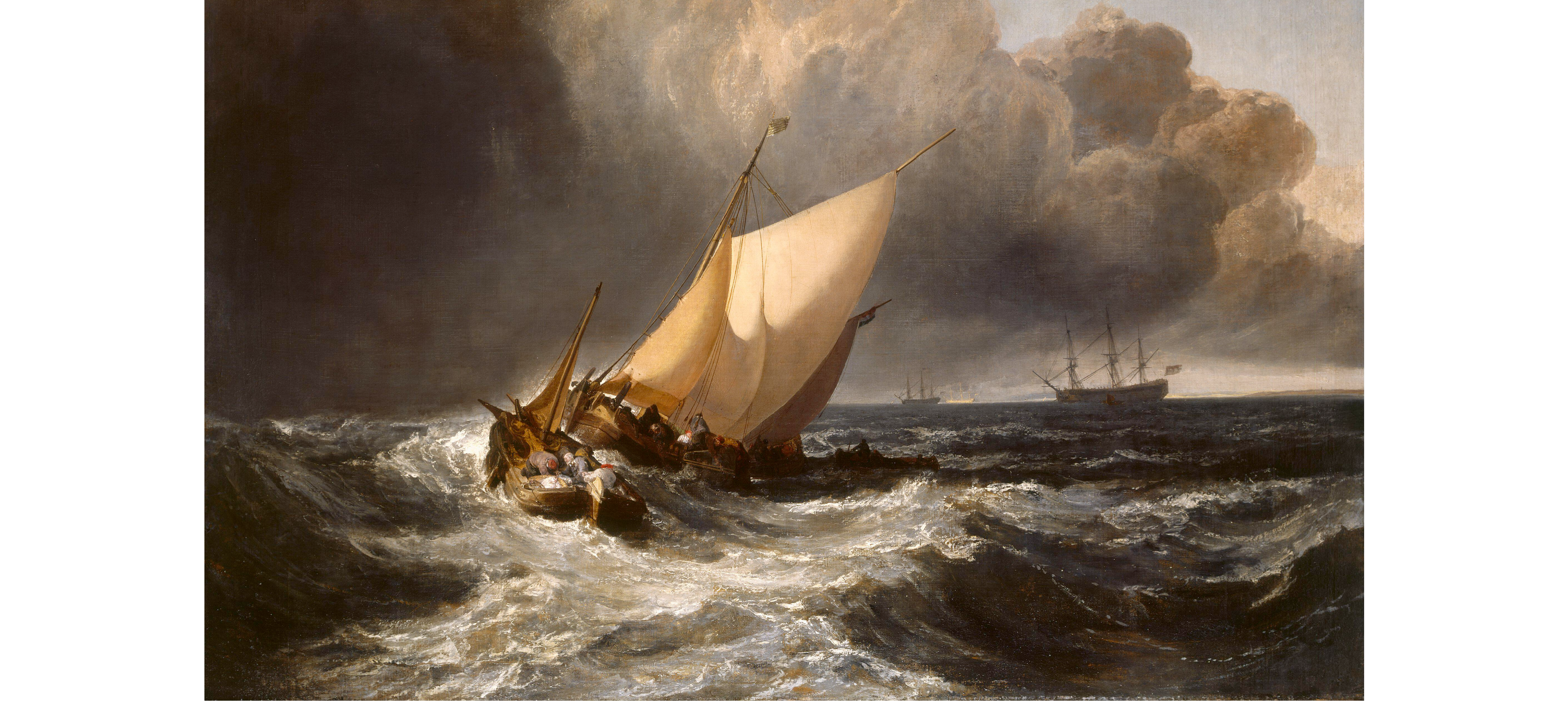 Joseph Mallord William Turner | Dutch Boats in a Gale ('The Bridgewater Sea Piece') | L297 | National Gallery, London